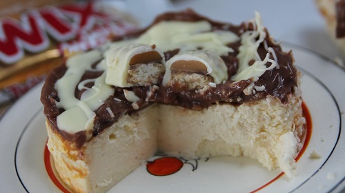 Witte Twix Cheesecake van Femke